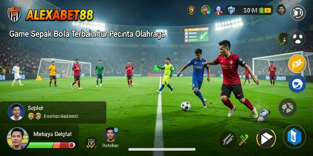 Tampilan screenshot ALEXABET88 yang menunjukkan aksi seru di lapangan.