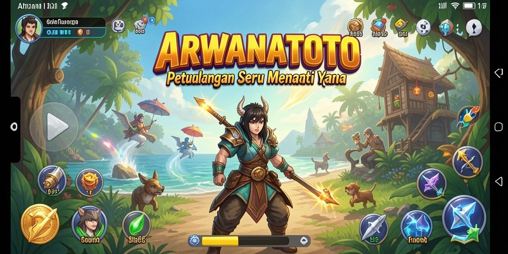 Tampilan gameplay ARWANATOTO yang mengasyikkan dan penuh tantangan.