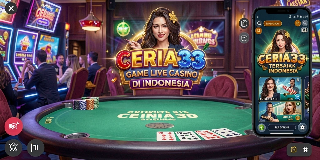 Tampilan gameplay menarik dari CERIA33 yang menampilkan dealer profesional.