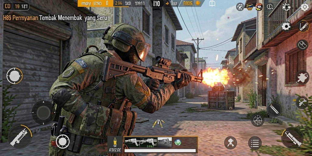 Gameplay H89 yang menegangkan dan seru dalam pertempuran TPS.