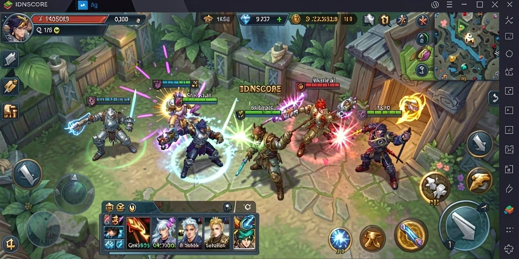 Tampilan utama gameplay <strong>IDNSCORE</strong> yang memukau dan menarik.