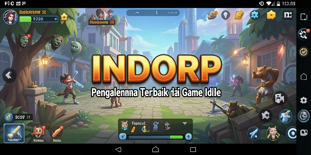 Tangkapan layar INDORP menampilkan karakter dalam aksi Idle yang seru dan menarik.