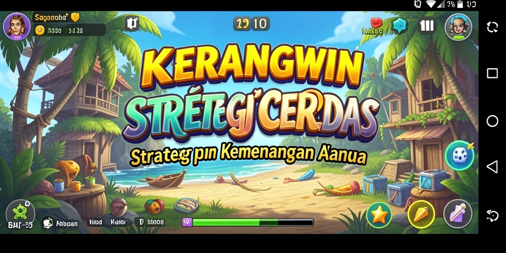 Tampilan gameplay KERANGWIN yang menegangkan dan penuh strategi.