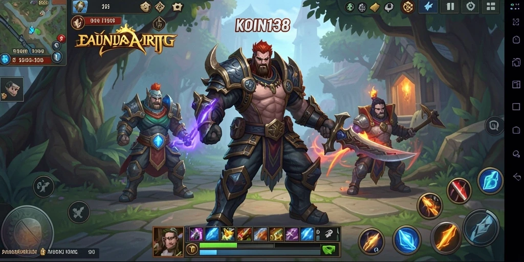 Tampilan gameplay seru KOIN138 dalam petualangan ARPG.