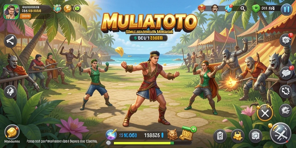 Tampilan gameplay MULIATOTO yang mengasyikkan dan penuh warna.