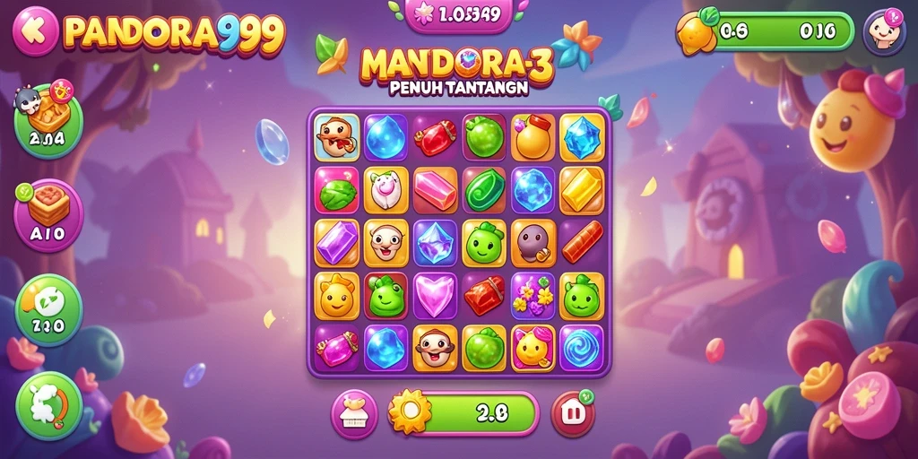 Gameplay PANDORA99 yang menarik dengan tantangan match-3.