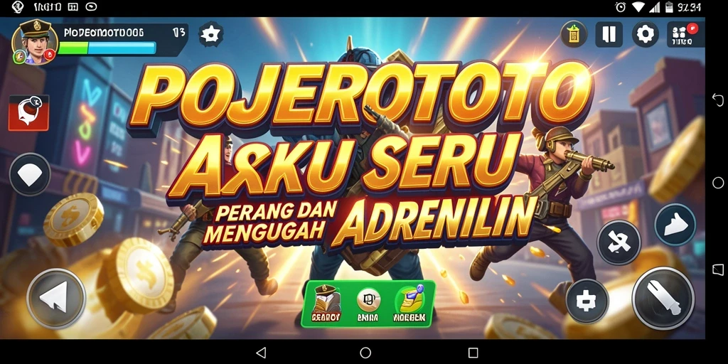 Tangkapan layar gameplay POJEROTOTO yang mendebarkan dan penuh aksi.