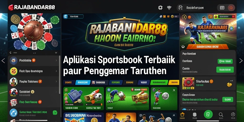 Tampilan antarmuka RAJABANDAR88 yang menarik dan interaktif untuk taruhan olahraga.