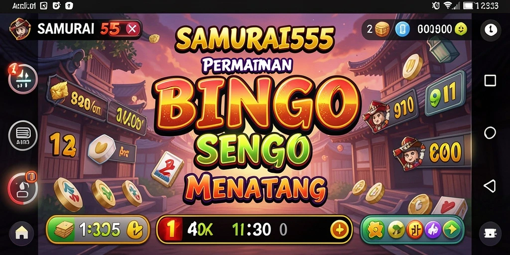 Tampilan gameplay Bingo yang seru dan mendebarkan.