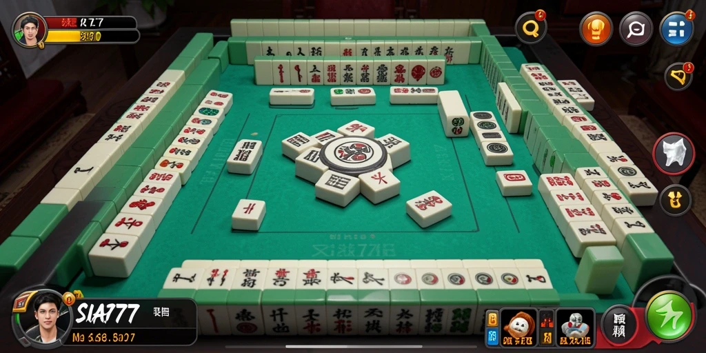 Tampilan gameplay Mahjong yang menawan di SIA777.