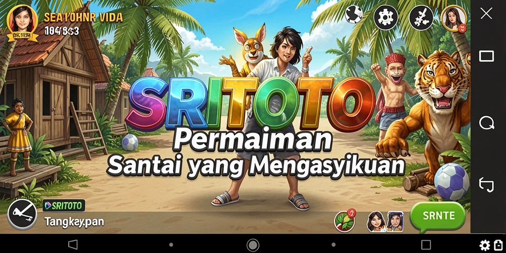 Screenshot gameplay SRITOTO menunjukkan keseruan permainan Casual yang menawan.