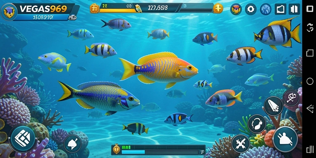 Tampilan menarik dari gameplay Tembak Ikan VEGAS969.